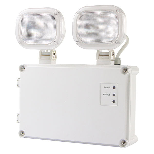 Bell 09088V2 12W LED IP65 Emergency Twin Spot Non-Maintained Select Self-Test or Manual Emergency Mode