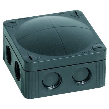 Wiska 10060648 Junction Box 607 Empty S Black