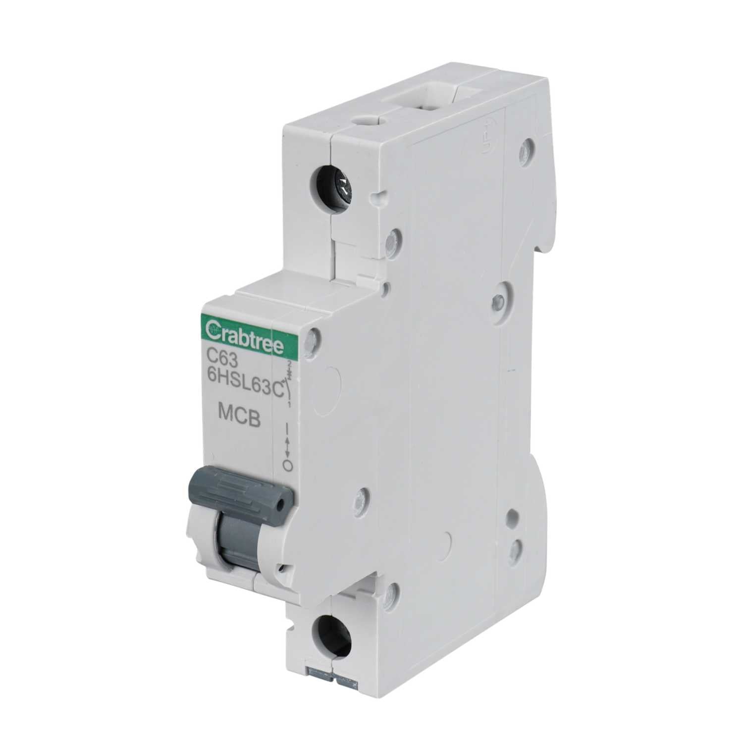 Crabtree 6HSL63C Loadstar 63A 10kA C-Curve 1-Pole MCB