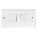 Click Scolmore - Light Switch 10A 4G 2 Way