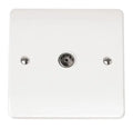 Click Scolmore - Polar White Mode 1G Coaxial Outlet