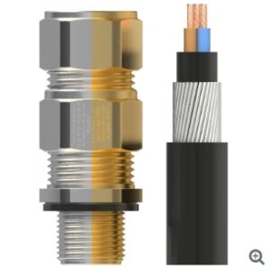 GPE1EX1-UN - M20 E1EX Unplated Cable Gland Kit x2