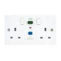 Selectric RCD 2G 13A - Switched Socket White DP