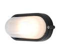 Lutec ECHO Bulkhead Black Die Cast Aluminium Polycarbonate Diffuser IP44
