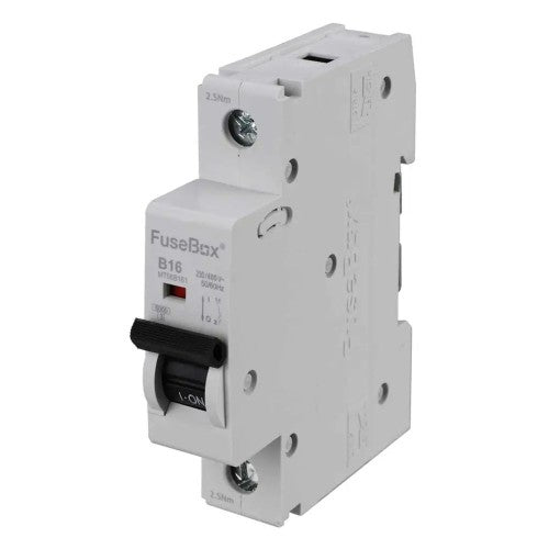 FuseBox MT06B161 MCB SP Type B 16A 6kA