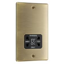 BG Nexus Metal Antique Brass - Dual Voltage 115/240V - Black Insert