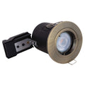 Selectric PUSHGLO-21 IP20 Die-Cast GU10 Downlighter – Fixed – Antique Brass