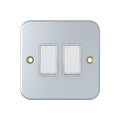 Chint 2G 2 Way Light Switch Metal Clad