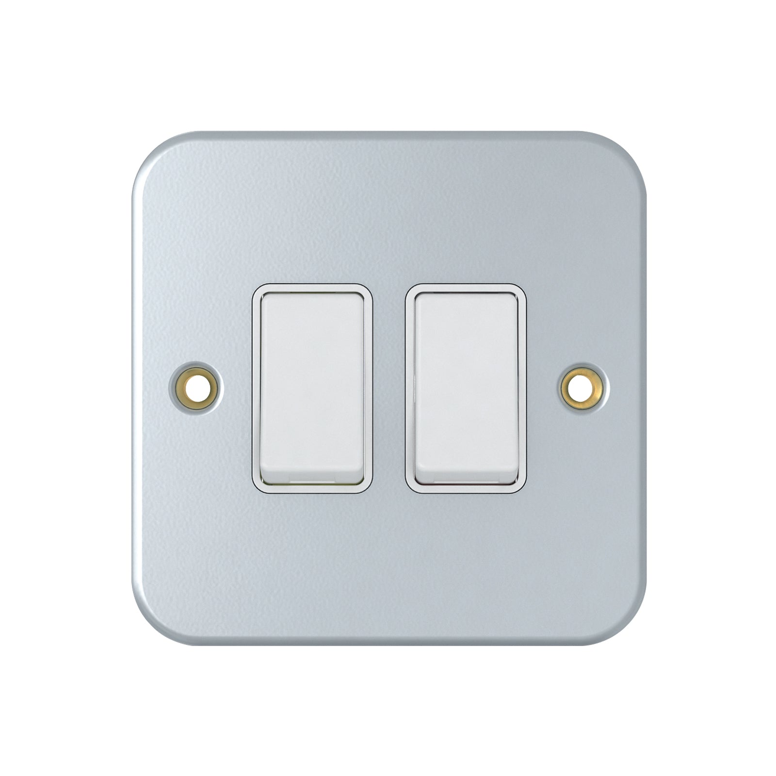Chint 2G 2 Way Light Switch Metal Clad