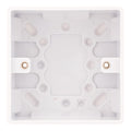 Selectric Smooth Back Box 1 Gang 35mm White