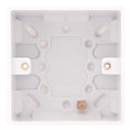 Selectric Smooth Back Box 1 Gang 47mm White
