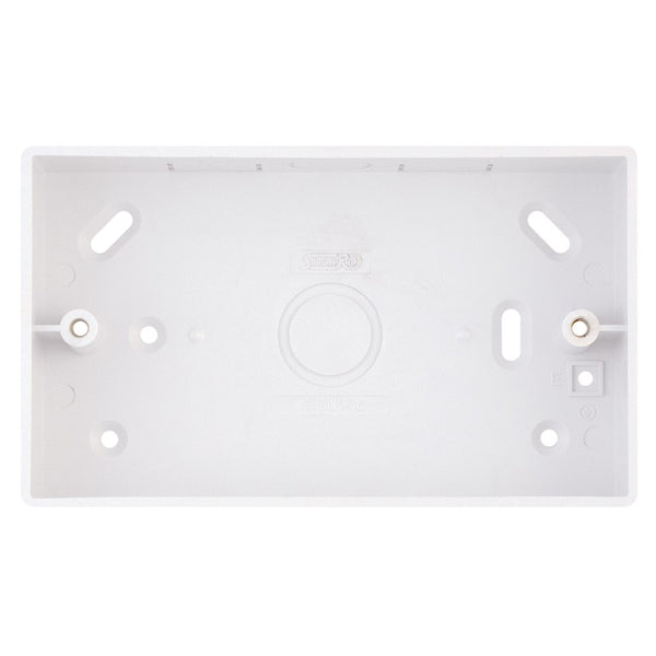 Selectric Smooth 2 Gang 30mm Box ABS