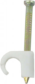White Round Clips 5.0mm (Box 100)