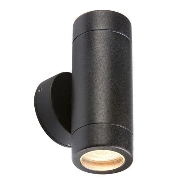 Bell 10339 Luna GU10 IP65 Black Fixed Up/Down Wall Light