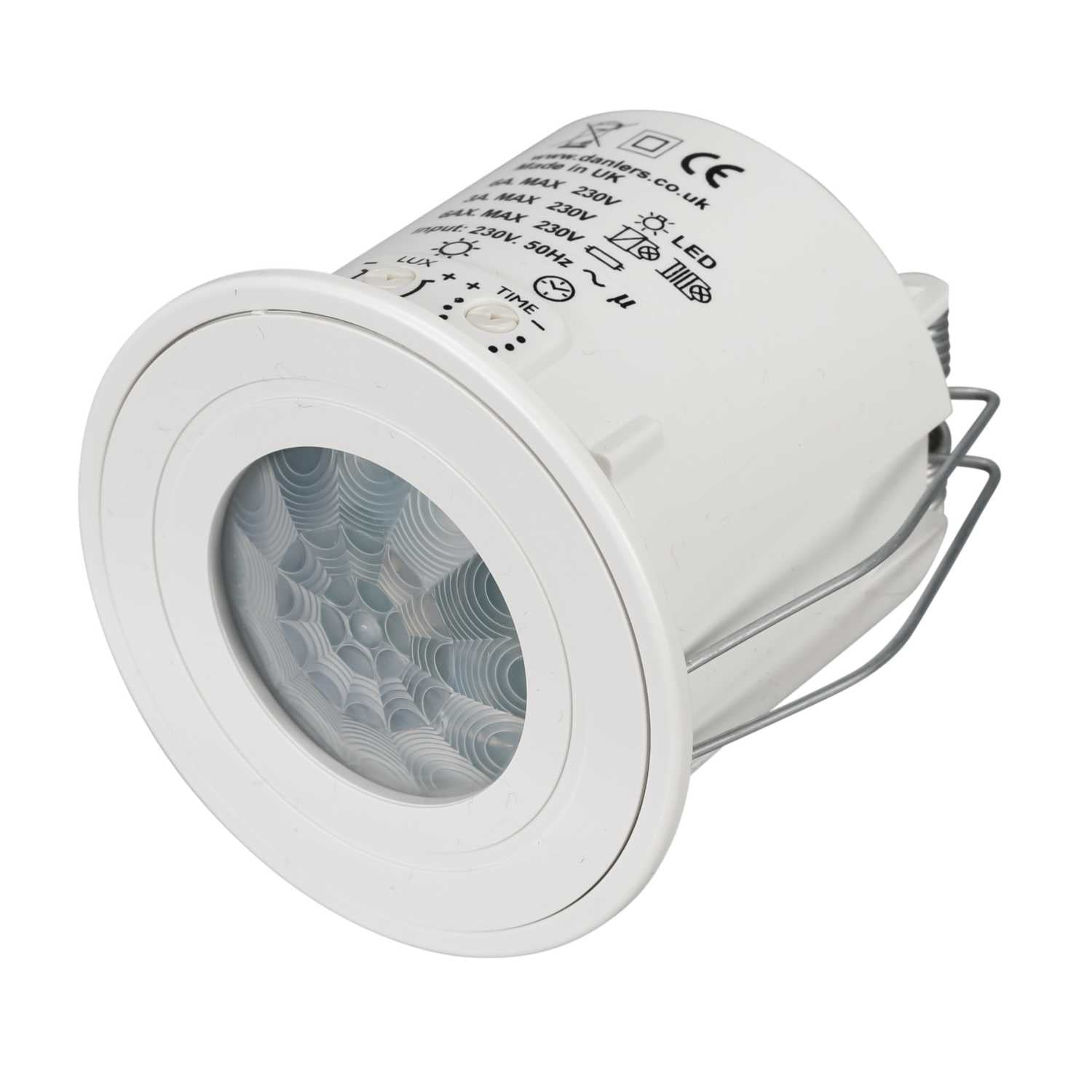 Danlers Ceiling Flush PIT Occupancy Switch 2 Metre Load for Ease of Instillation