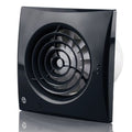 Blauberg 100mm Calm Extractor Black Fan with Pull Cord