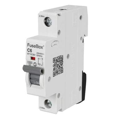 FuseBox MT10C061 MCB SP Type C 6A 10kA