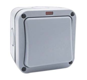 Deligo Weatherproof Switch 1G Double Pole 20A IP66
