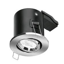 Aurora EN-FD102PC Lighting EFD™ 50W GU10 Fire Rated Adjustable Downlight Polished Chrome