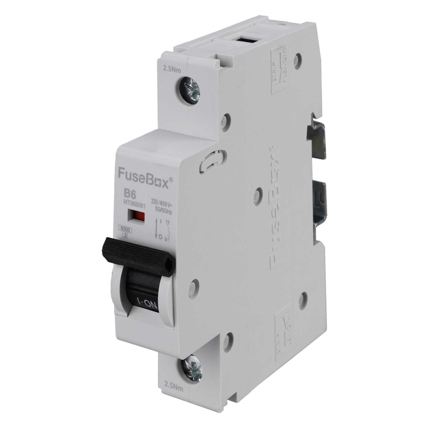 FuseBox MT06B061 MCB SP Type B 6A 6kA