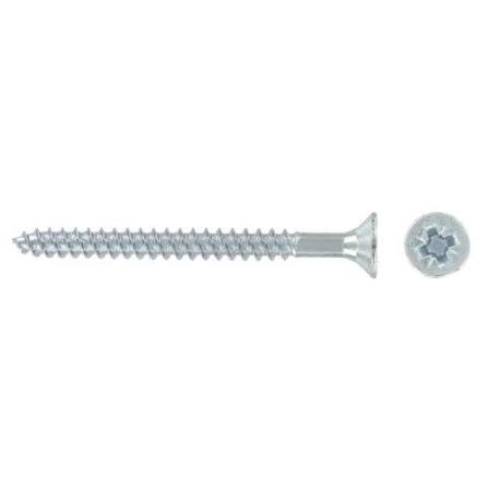 Deligo HE10250 Woodscrew Countersunk 10x2.5 Inch BZP (Box 200)