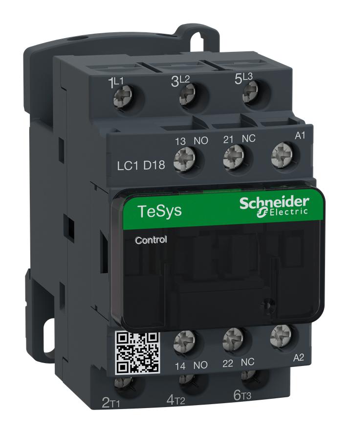 Schneider Electric LC1D18F7 Contactor 18A 110V 50/60Hz