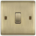 BG Nexus Metal - Antique Brass - Light Switch 1G 2 Way 20A 16AX