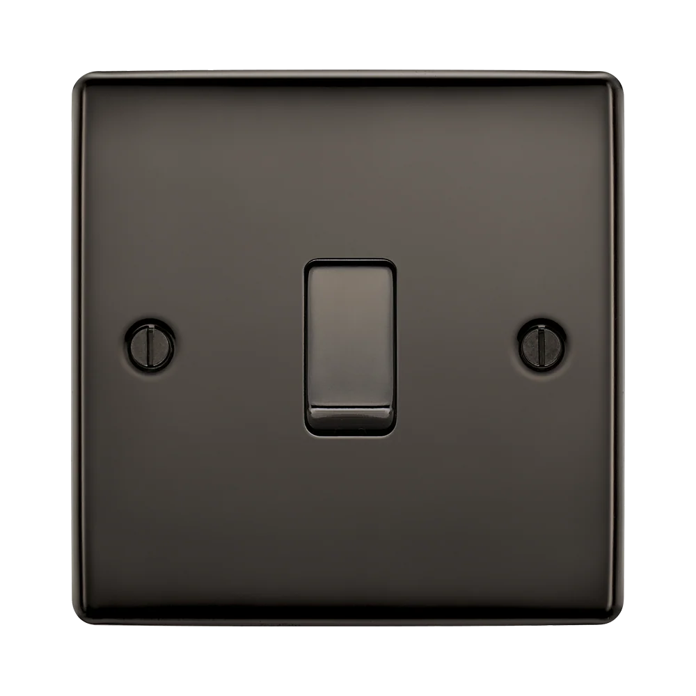 BG Nexus Metal - Black Nickel - Light Switch 1G 2 Way 20A 16AX