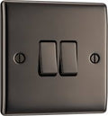 BG Nexus Metal - Black Nickel - Light Switch 2G 2 Way 20A 16AX