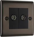 BG Nexus Metal Black Nickel - 2G Co-axial Socket