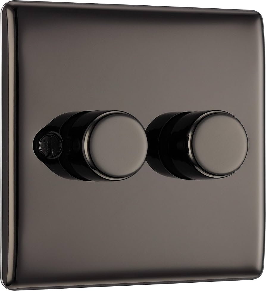 BG Nexus Metal - Black Nickel 2G Dimmer Switch 200W