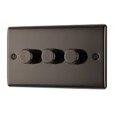 BG Nexus Metal - Black Nickel 3G Dimmer Switch 200W