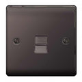 BG NBNBTM1 Single Master Telephone Socket Black Nickel
