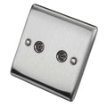 BG Nexus Metal Brushed Steel - 2G Co-Axial Socket