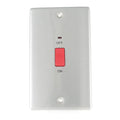 BG Nexus Metal Brushed Steel Cooker Control & Neon 45A
