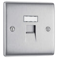 BG Nexus Metal Brushed Steel - 1G RJ45 Socket