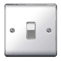 BG Nexus Metal - Polished Chrome - Light Switch 1G 2 Way 20A 16AX