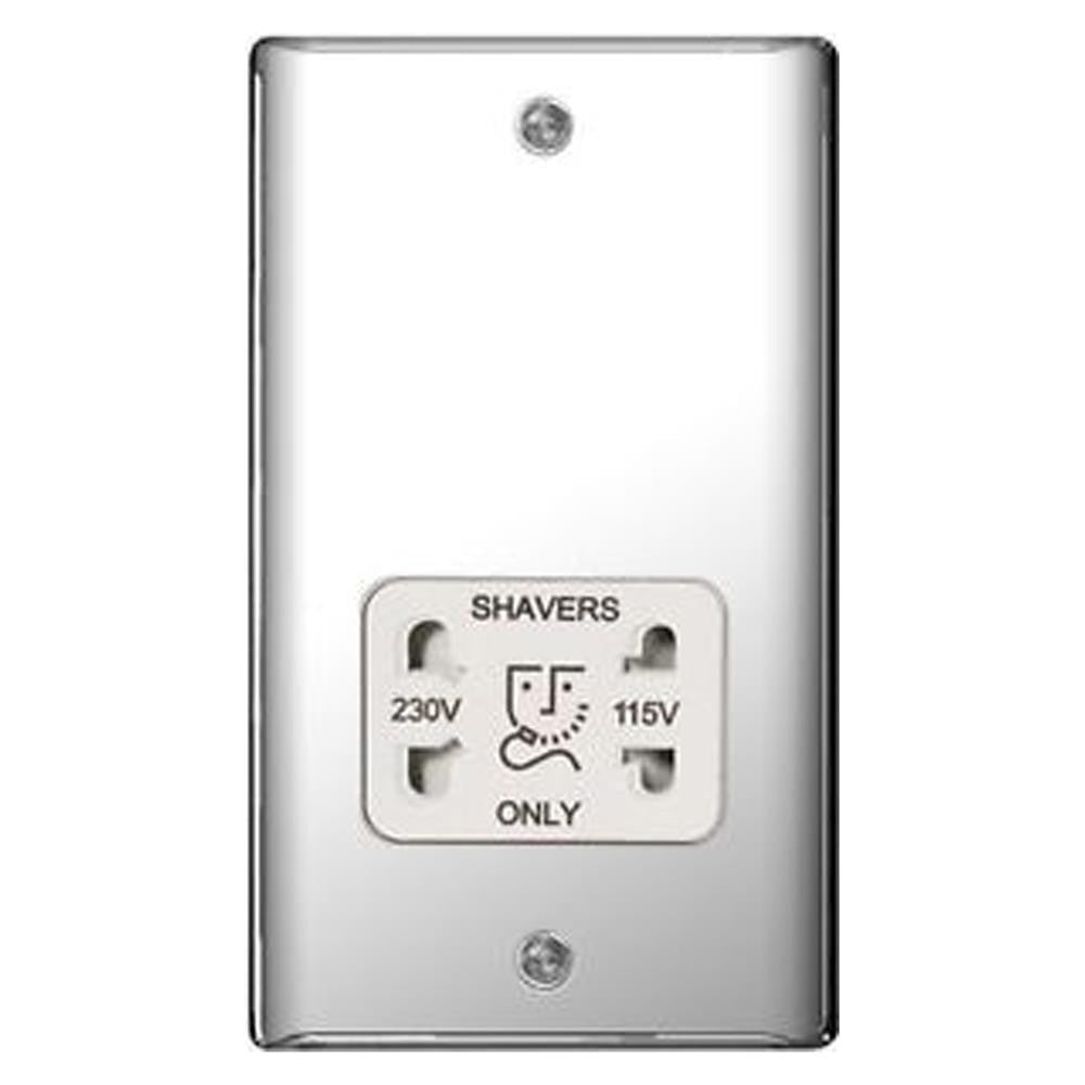 BG Nexus Metal Polished Chrome - Dual Voltage 115/240V - White Insert