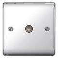 BG Nexus Metal Polished Chrome - 1G Co-Axial Socket