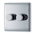 BG Nexus Metal - Polished Chrome 2G Dimmer Switch 200W