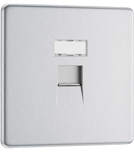 BG Nexus Metal Polished Chrome - 1G RJ45 Socket