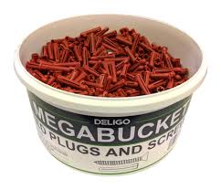 Red Plugs & Screws Trade Tub