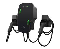Rolec EV Zura Smart EV Charger 7.4kW 2 x Type 2 5m Tethered Black - ROLEC3150B