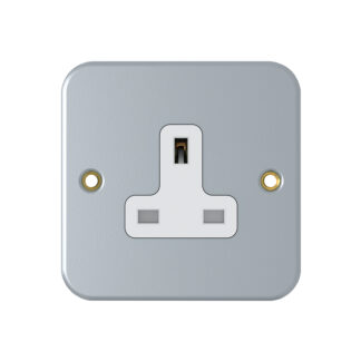Chint 1G 13A Unswitched Socket Metal Clad