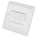 Selectric Smooth 10A Light Switch 4 Gang 2 Way