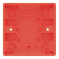 Selectric 25mm 1 Gang Plastic Red Back Box