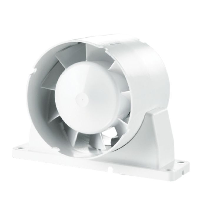 Blauberg TUBO-U-125 125mm Inline Shower Fan Duct Mounted Axial Flow Ventilation Extractor 5"