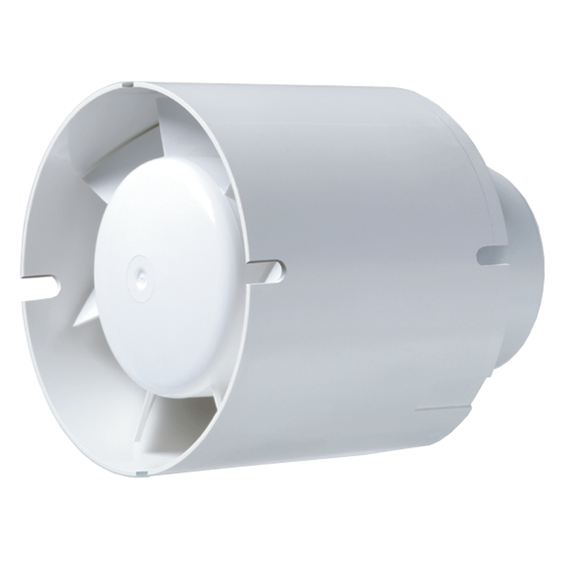 Blauberg TUBO-U-100T 100mm Inline Timer Shower Fan Duct Mounted Axial Ventilation Extractor 4"