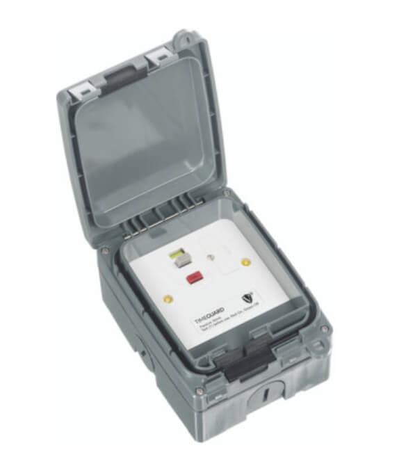 Timeguard WXT104NP Weathersafe Extreme Single Gang 13A Outdoor RCD Fused Spur